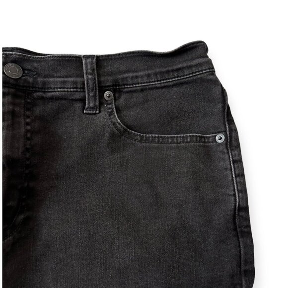 Gap 1969 Distressed Black Denim Mini Skirt, Size 31R - Picture 8 of 12